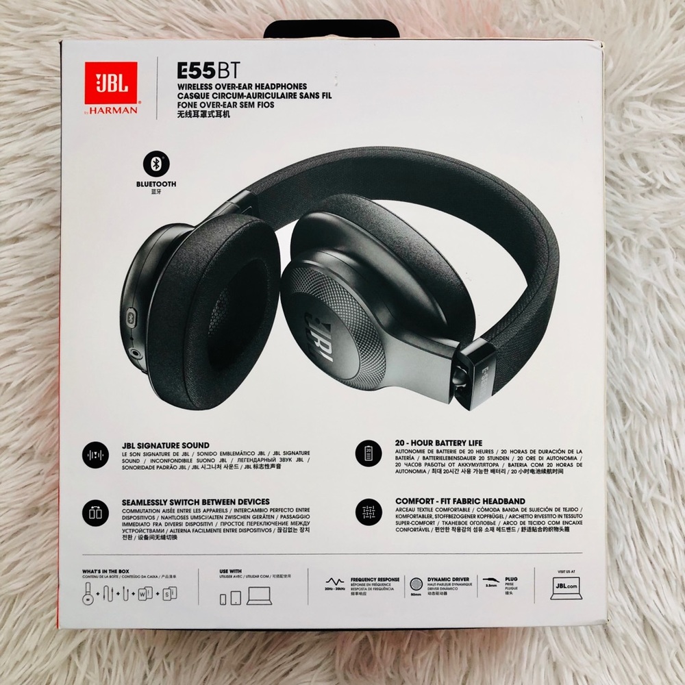 š§Harman JBL E55BT Wireless Over-Ear Headphones - Picture 2 of 5
